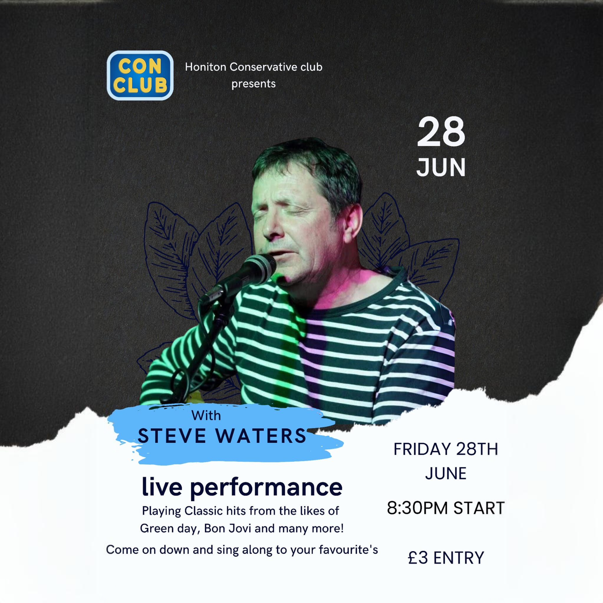 Live Music Performance with Steve Waters